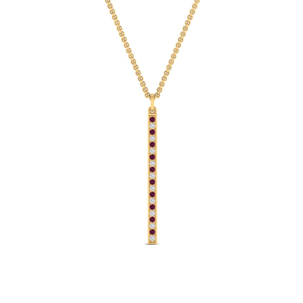 fancy-pave-straight-bar-diamond-necklace-pendant-with-pink-sapphire-in-FDPD8094-GSADRPI-NL-YG