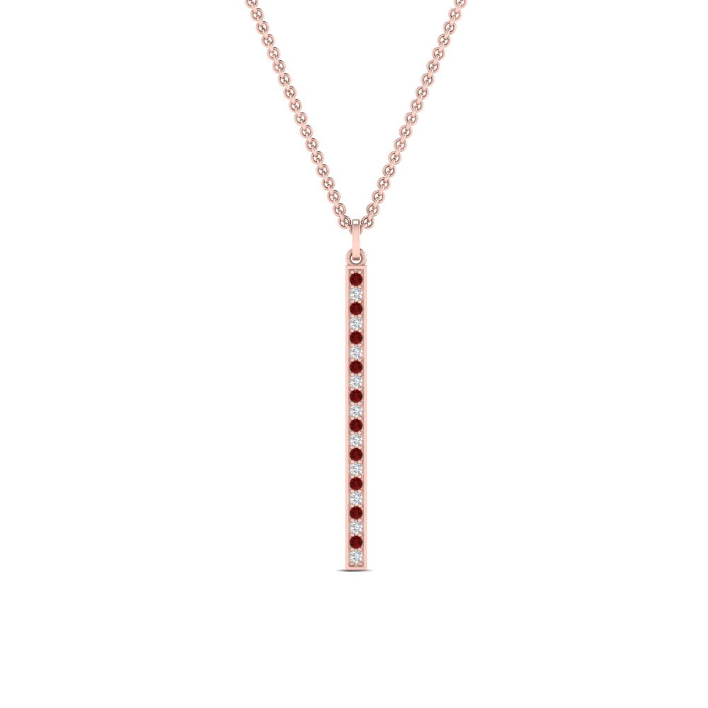 fancy-pave-straight-bar-diamond-necklace-pendant-with-ruby-in-FDPD8094-GRUDR-NL-RG
