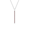 Load image into Gallery viewer, fancy-pave-straight-bar-diamond-necklace-pendant-with-ruby-in-FDPD8094-GRUDR-NL-WG