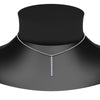 Load image into Gallery viewer, fancy-pave-straight-bar-diamond-necklace-pendant-with-sapphire-in-FDPD8094-GSABL-NL-WG