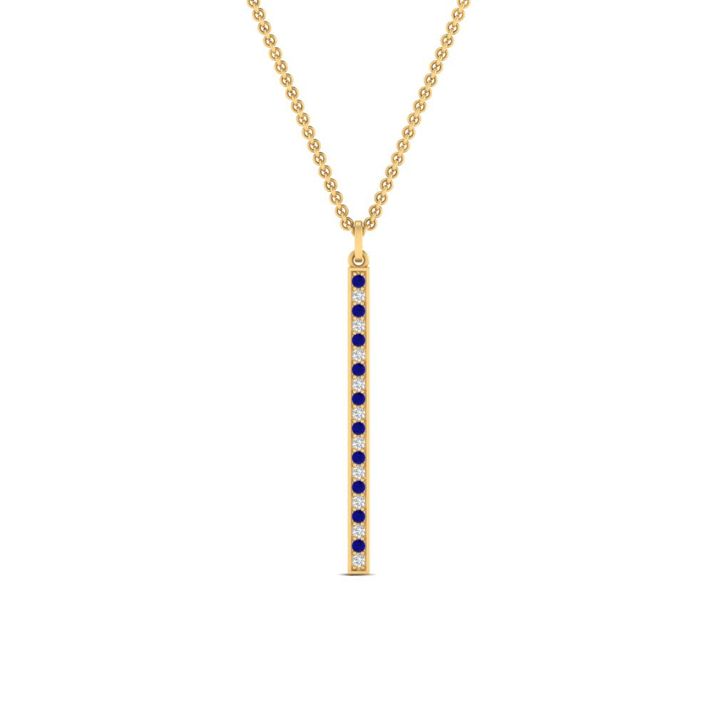 fancy-pave-straight-bar-diamond-necklace-pendant-with-sapphire-in-FDPD8094-GSABL-NL-YG
