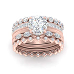 Load image into Gallery viewer, fancy-shaped-bands-with-solitaire-rings-in-FD10104RO-NL-RG
