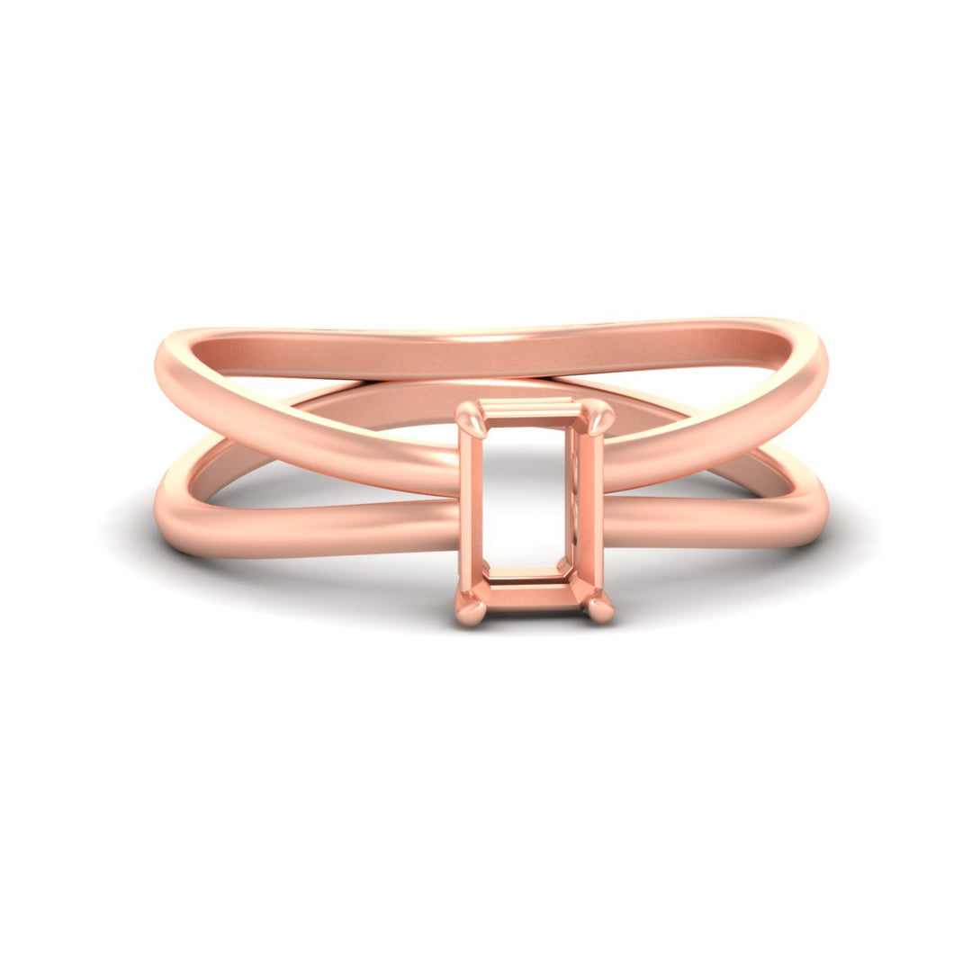 Reverse Split Shank Semi Mount Ring