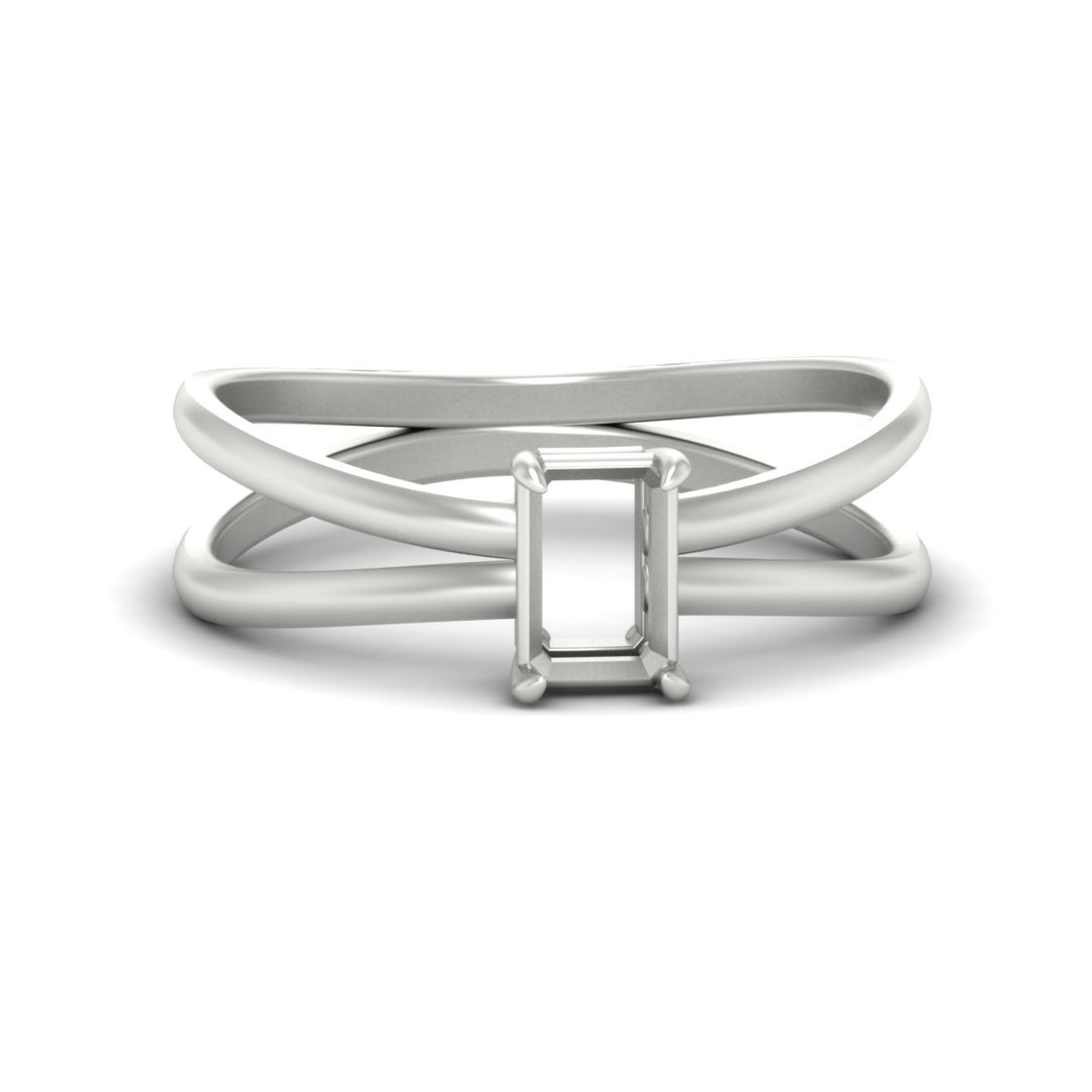 Reverse Split Shank Semi Mount Ring