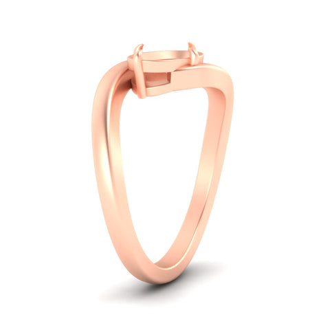 East West Swirl Semi Mount Ring