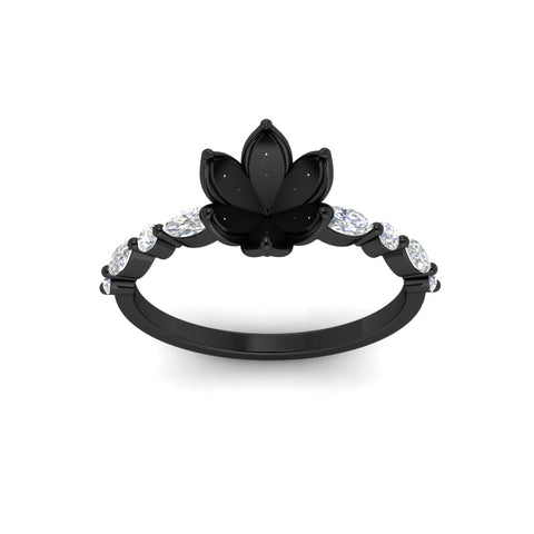 Tulip Setting Semi Mount Diamond Ring