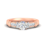 Load image into Gallery viewer, Channel Bar Set Diamond Engagement Ring
