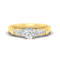 Thumbnail 10 - Channel Bar Set Diamond Engagement Ring