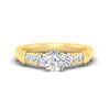 Load image into Gallery viewer, Round Cut Channel Bar Set Diamond Ring