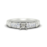 Load image into Gallery viewer, Semi Mount Channel Bar Set Diamond Engagement Ring