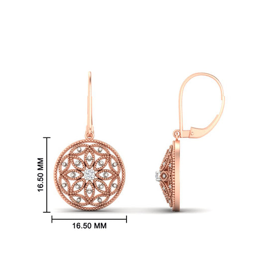 filigree-circle-drop-lever-back-diamond-earring-in-rose-gold-FD-EAR11279ANGLE1-NL-RG-HW