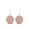 Load image into Gallery viewer, filigree-circle-drop-lever-back-diamond-earring-in-rose-gold-FD-EAR11279ANGLE2-NL-RG