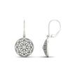 Load image into Gallery viewer, filigree-circle-drop-lever-back-diamond-earring-in-white-gold-FD-EAR11279ANGLE1-NL-WG