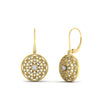 Load image into Gallery viewer, filigree-circle-drop-lever-back-diamond-earring-in-yellow-gold-FD-EAR11279-NL-YG
