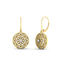 Thumbnail 2 - filigree-circle-drop-lever-back-diamond-earring-in-yellow-gold-FD-EAR11279-NL-YG