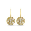 Load image into Gallery viewer, filigree-circle-drop-lever-back-diamond-earring-in-yellow-gold-FD-EAR11279ANGLE2-NL-YG