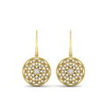 Thumbnail 8 - filigree-circle-drop-lever-back-diamond-earring-in-yellow-gold-FD-EAR11279ANGLE2-NL-YG