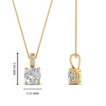Load image into Gallery viewer, filigree-pendant-prong-cushion-diamond-0.50-carat-in-FDPD10681CU-0.50CTANGLE2-NL-YG