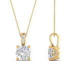Load image into Gallery viewer, filigree-pendant-prong-cushion-diamond-1-carat-in-FDPD86802CU1.0CTANGLE2-NL-YG
