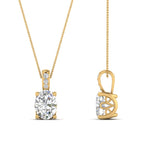 Load image into Gallery viewer, filigree-pendant-prong-oval-shaped-diamond-0.75-carat-in-FDPD10681OV-0.75CTANGLE2-NL-YG