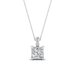 Load image into Gallery viewer, filigree-pendant-prong-princess-cut-diamond-0.50-carat-in-FDPD10681PR-0.50CTANGLE2-NL-WG