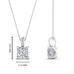 Load image into Gallery viewer, filigree-pendant-prong-princess-cut-diamond-0.50-carat-in-FDPD10681PR-0.50CTANGLE2-NL-WG