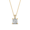 Load image into Gallery viewer, filigree-pendant-prong-princess-cut-diamond-0.50-carat-in-FDPD10681PR-0.50CTANGLE2-NL-YG