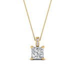 Load image into Gallery viewer, filigree-pendant-prong-princess-cut-diamond-0.50-carat-in-FDPD10681PR-0.50CTANGLE2-NL-YG
