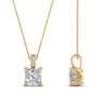 Load image into Gallery viewer, filigree-pendant-prong-princess-cut-diamond-0.50-carat-in-FDPD10681PR-0.50CTANGLE2-NL-YG