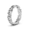 Load image into Gallery viewer, filigree-simple-gold-wedding-band-for-women-in-14K-white-gold-FD50063BANGLE2-NL-WG