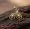 Load image into Gallery viewer, filigree-teardrop-lever-back-earring-in-yellow-gold-FDEAR11369-fancy-logo