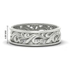 Load image into Gallery viewer, filigree-wedding-band-for-her-in-platinum-fdw9301sleep-nl-wg-hw