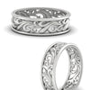 Load image into Gallery viewer, filigree-wedding-band-for-her-in-white-gold-fdw9301angle3-nl-wg