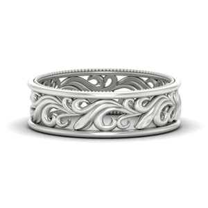 Filigree Women Wedding Band