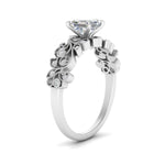 Load image into Gallery viewer, Asscher Cut Filigree Wide Band Engagement Ring