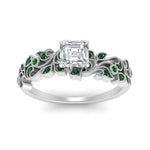 Load image into Gallery viewer, Asscher Cut Filigree Wide Band Engagement Ring
