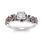 Load image into Gallery viewer, Asscher Cut Filigree Wide Band Engagement Ring