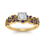 Load image into Gallery viewer, Asscher Cut Filigree Wide Band Engagement Ring