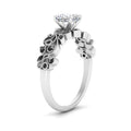 Thumbnail 31 - Cushion Cut Filigree Wide Band Engagement Ring