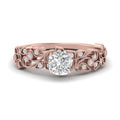Thumbnail 1 - Cushion Cut Filigree Wide Band Engagement Ring
