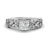 Load image into Gallery viewer, Cushion Cut Filigree Wide Band Engagement Ring