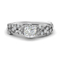 Thumbnail 53 - Cushion Cut Filigree Wide Band Engagement Ring