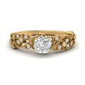 Thumbnail 81 - Cushion Cut Filigree Wide Band Engagement Ring