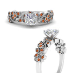 Load image into Gallery viewer, Filigree Wide Band Cushion Diamond Ring
