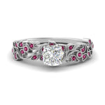 Load image into Gallery viewer, Filigree Wide Band Cushion Diamond Ring
