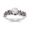Load image into Gallery viewer, Cushion Cut Filigree Wide Band Engagement Ring