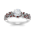 Thumbnail 38 - Cushion Cut Filigree Wide Band Engagement Ring