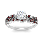 Load image into Gallery viewer, Filigree Wide Band Cushion Diamond Ring
