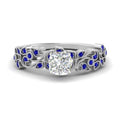 Thumbnail 49 - Cushion Cut Filigree Wide Band Engagement Ring