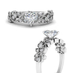 Load image into Gallery viewer, Filigree Wide Band Heart Diamond Ring
